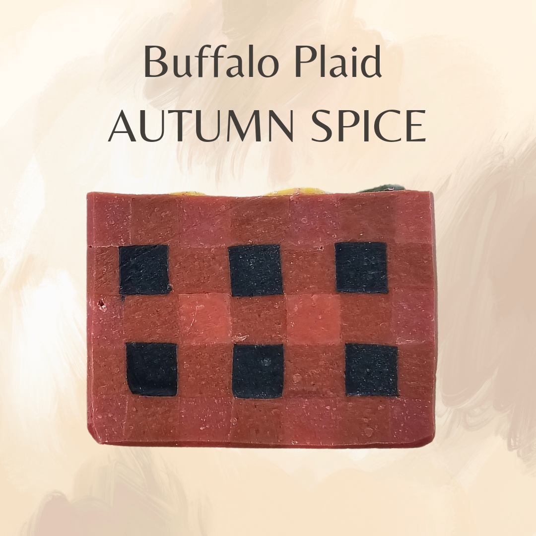 Buffalo plaid soap